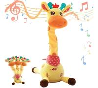 Dancing Singing Talking Recording Giraffe,Volume Control Singing Dancing Giraffe Light up Twisting,Talking Speaking Repeat What You Say Interactive Voice Imitation (1PC)
