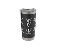 Dancing Skeleton Crazy Pose Skelet Dance Halloween Boys Stainless Steel Insulated Tumbler