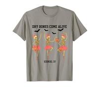 Dancing Skeleton Dry Bones Come Alive Christian Halloween T-Shirt