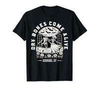 Dancing Skeleton Dry Bones Come Alive Christian Halloween T-Shirt