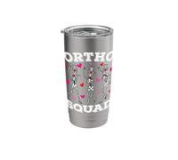 Dancing Skeleton Ortho Squad Orthopedic Valentine's Day Stainless Steel Insulated Tumbler