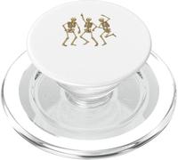 Dancing Skeleton Trio Halloween Design, Spooky Season Party PopSockets PopGrip for MagSafe