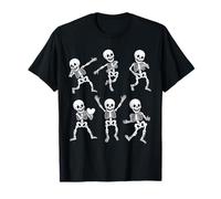 Dancing Skeletons Dance Challenge Boys Girl Kids Halloween T-Shirt