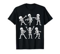 Dancing Skeletons Dance Challenge Boys Girl Kids Halloween T-Shirt