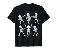 Dancing Skeletons Dance Challenge Boys Girl Kids Halloween T-Shirt