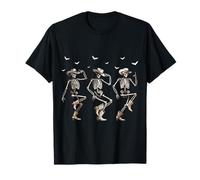 Dancing Skeletons Dance Funny Cowboy Skeletons Cowboy Music T-Shirt