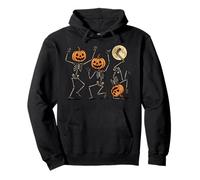 Dancing Skeletons Halloween Spooky Dance of the Dead Macabre Pullover Hoodie