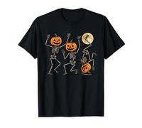 Dancing Skeletons Halloween Spooky Dance of The Dead Macabre T-Shirt