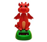 Dancing Solar Powered Figures - Solar Dancing Dragon Toy | Swinging Solar Dinosaur Car Decoration, Cartoon Dashboard Figures, Creative Ornaments Dinosaur Figurine For Window, Dashboard And Table