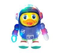 Dancing Space Duck Toy, Space Duck Dancing Musical Interactive Toy, Interactive Ducks Toys with Music Lights, Walking Ducks Baby Robot, Cute Singing Walking D-uck Toys for Kids Birthday Gif-t