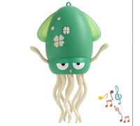 Dancing Squid Baby Toy - Interactive Crawling Octopus for Tummy Time, LED Light-Up Tentacles, Musical Movement, Smart Obstacle Avoidance, Fun Sensory Toy for Floor Play(Green)