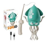 Dancing Squid Toy,Dancing Octopus Toys with Lights & Music,Smart Obstacle Avoidance Crawling Toys, Interactive Toddler Sensory Toy,Tummy Time for Boys Girls,Baby Toys 0-6 Months