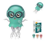 Dancing Squid Toy, Magic Dancing Octopus Toy, 2025 New Squid Tummy Time Toys, Smart Tentacle Explorer,with Led Light and Music, Crawling Automatic Obstacle Sensor (Green)