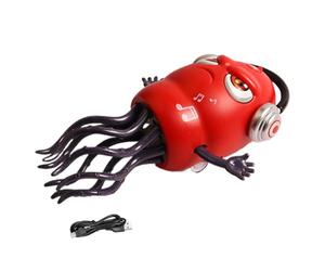 Dancing Squid Toys | Automatic Obstacle Sensor Squid,Rechargeable Creeping Octopus Toy with Light and Music for Kids Dancing Play Crib Birthday Christmas Girls Boy
