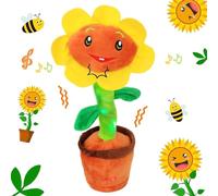 Dancing Sunflower Toys for Babies Sensory Toys 1 2 3 4 5 6 Year Old Boys Girls Dancing Singing Cactus Talking Cactus Toy Gifts for Age 1-3 Boys Girls Interactive Baby Toy for 1 2 3 Birthday Gifts 6m+