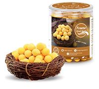 Dancing Tail Freeze Dried Cat and Dog Treats, Limited Ingredient Quail Egg Yolk Healthy Tasty Snacks for Training 8.8 Ounce