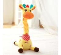 Dancing Talking Giraffe Toy for Toddlers, Stuffed Animal Baby Toy Repeating What You Say, Glowing Musical Giraffe with 10 Children's Songs Gifts for Kids 1-3 Years Old
