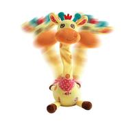 Dancing Talking Giraffe Toy, Interactive Singing & Repeating Stuffed Animal with Glowing Music, Educational Baby Toy for Toddlers 1-3