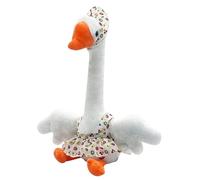 Dancing Talking Goose Toy | Cute Voice Recorder Plush Doll Interactive Games | Musical Story Telling Toys - for Children Boys Nursery Holiday Birthday Party Home Room Desk Bedroom School