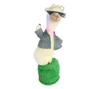 Dancing Talking Sheep Mimicking Toy,Dancing Sheep Toy Interactive Singing Plush LED with Lights,Records what Repeats yo and