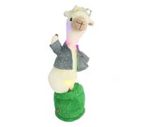 Dancing Talking Sheep Mimicking Toy,Dancing Sheep Toy Interactive Singing Plush Lights,Records LED what Repeats and with yo
