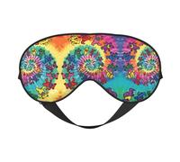 Dancing Thanksgiving Bear Double Sided Sleep Mask Soft Comfortable Light Blocking Eye Cover for Night Rest
