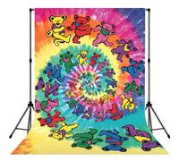 Dancing Thanksgiving Bear Lightweight Photo Backdrop Soft Background For Indoor Shooting, Party & Live Streaming - 5x7ft