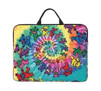 Dancing Thanksgiving Bear Print 14in Portable Laptop Case Sleeve Shockproof Business Travel Notebook Cover Bag