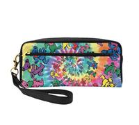 Dancing Thanksgiving Bear Print Stylish Makeup Bag Girls Students Waterproof Cosmetic Pouch Stationery Toiletry