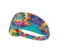 Dancing Thanksgiving Bear Printing Double-Sided,Unisex Elastic Sports Headband,Ideal As A Gift For Sports-Loving Friends,Family
