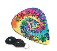 Dancing Thanksgiving Bear Set Of 6 Guitar Plectrums For Acoustic Guitar, Electric Guitar, Bass, Ukulele - Thin, Medium And Thick.