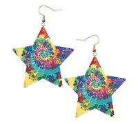 Dancing thanksgiving bear Women's Fashion Earrings, Celestial Dangle Earrings, Star Shape Jewelry for a Versatile