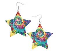 Dancing thanksgiving bear Women's Fashion Earrings, Celestial Dangle Earrings, Star Shape Jewelry for a Versatile