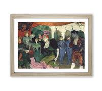 Dancing The Bolero By Henri De Toulouse Lautrec Classic Painting Framed Wall Art Print, Ready to Hang Picture for Living Room Bedroom Home Office Décor, Oak A3 (46 x 34 cm)