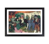 Dancing The Bolero by Henri De Toulouse-Lautrec Framed Print | A2 Black Framed Wall Art | Ready to Hang | Modern Nature Picture | Living Room Bedroom Lounge Office