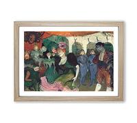 Dancing The Bolero by Henri De Toulouse-Lautrec Framed Print | A2 Oak Framed Wall Art | Ready to Hang | Modern Nature Picture | Living Room Bedroom Lounge Office