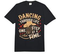 Dancing Through Life One Step At A Time Comfort Colors Adult Heavyweight T-Shirt