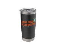 Dancing Through The Lightning Strikes Funny Dancing Lovers Stainless Steel Insulated Tumbler