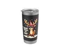 Dancing Through The Snow Santa Claus Xmas Stainless Steel Insulated Tumbler
