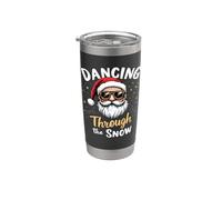 Dancing Through The Snow Santa Claus Xmas Stainless Steel Insulated Tumbler