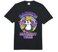 Dancing to a Different Tune Autism Awareness Penguin Comfort Colors Adult Heavyweight T-Shirt