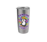 Dancing to a Different Tune Autism Awareness Penguin Stainless Steel Insulated Tumbler