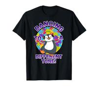 Dancing to a Different Tune Autism Awareness Penguin T-Shirt