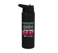 Dancing to My Own Beat Love to Dance Freestyle Dancing Stainless Steel Insulated Water Bottle
