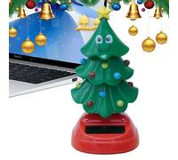 Dancing Toy - 4 Inch Solar Figure | ABS Christmas Ornament - Automatic with Tree Design for Car Dashboard and Home Décor, ideal for Festive Vibes During Driving or Holiday Celebration