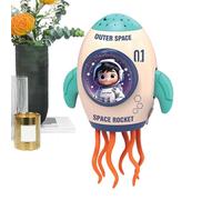 Dancing Toy, Rechargeable Lighted Rocket Music Doll, 5.83x4.33x8.34 Inches Interactive Festival Parties Toy with Dance Movements, Entertaining Robot for Holiday, Home, Table, Events