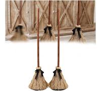 Dancing Witch Broom, Halloween Floating Witch's Broom, Moving Animated Brooms, Light Up Haunted Dancing Brooms With Spooky Sounds for Indoor & Outdoor Parties Decorations (2 PCS)