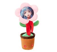 Dancing With Custom Face Custom Dancing Talking Sunflower What You Say Sings Mimicks Records Songs Funny For Birthday& Festiva (35cm)