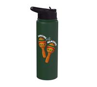 Dancing with Memories Mexican Holiday Dia De Los Muertos Stainless Steel Insulated Water Bottle