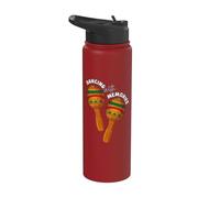 Dancing with Memories Mexican Holiday Dia De Los Muertos Stainless Steel Insulated Water Bottle